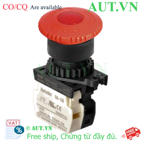 Ảnh của Nút Nhấn Dừng Khẩn Cấp Autonics S2ER-E4RBLM | LED Báo, 1NC, Lắp Ø22/25mm