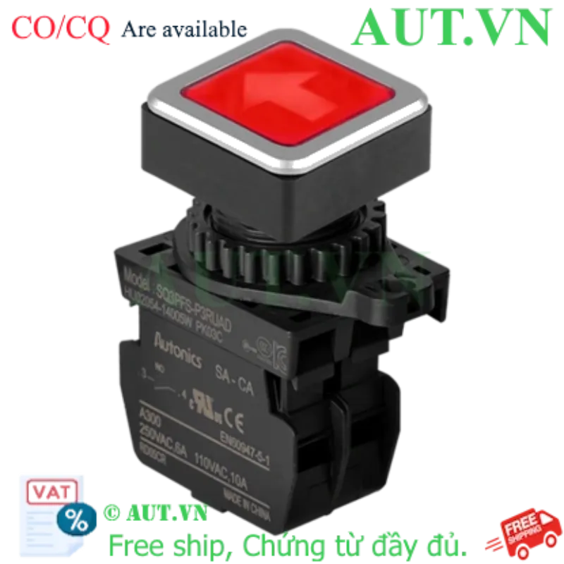 Ảnh của Công tắc nút nhấn Autonics SQ3PFS-P3RUAD