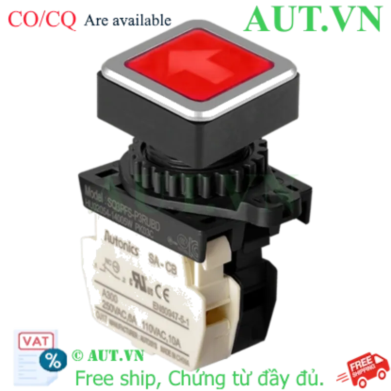 Ảnh của Công tắc nút nhấn Autonics SQ3PFS-P3RUBDM