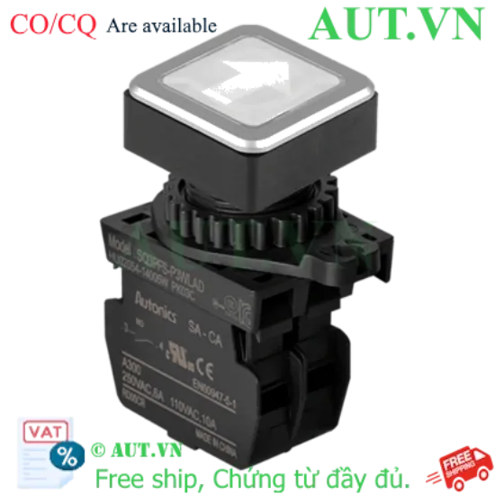 Ảnh của Công tắc nút nhấn Autonics SQ3PFS-P3WLAD
