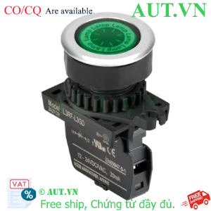 Ảnh của Công tắc Nút Nhấn Autonics L3RF-L3GL LED Xanh Lá Ø30, Đầu Tròn Phẳng