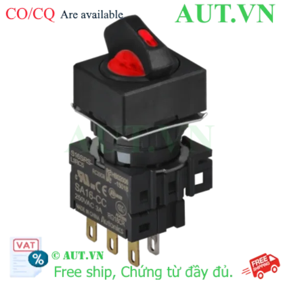 Ảnh của Công tắc nút nhấn Autonics S16SRS-L5RC24