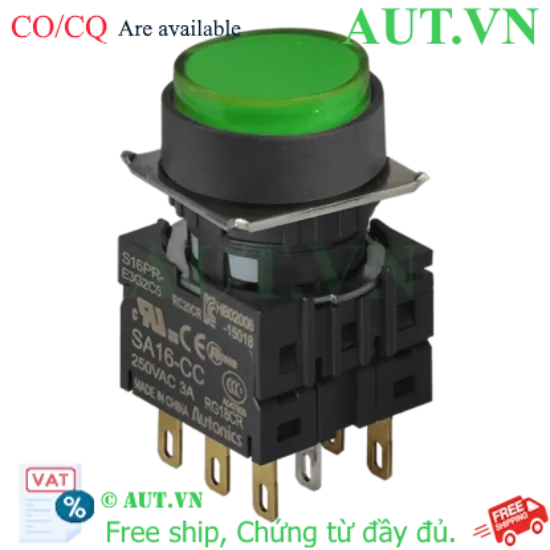 Ảnh của Công tắc nút nhấn Autonics S16PR-E3G2C24