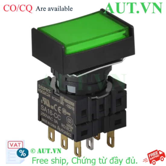Ảnh của Công tắc nút nhấn Autonics S16PRT-H3G2C12