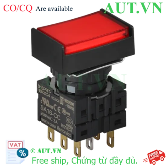 Ảnh của Công tắc nút nhấn Autonics S16PRT-H3R2C12