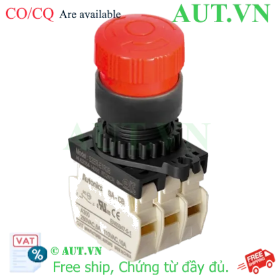 Ảnh của Nút Dừng Khẩn Cấp Autonics S2ER-E1R3B | 3NC, Màu Đỏ, Xoay Reset
