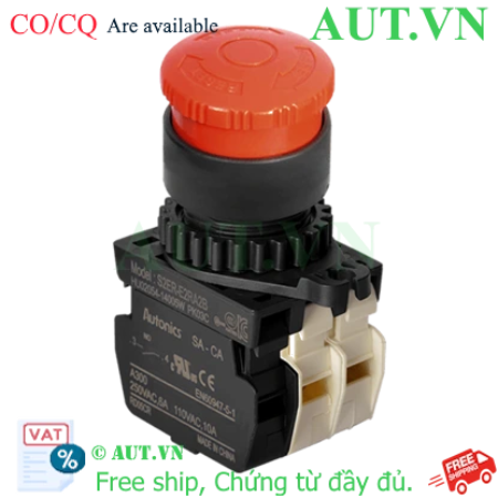 Ảnh của Công tắc nút nhấn Autonics S2ER-E2RA2B - Màu Đỏ, 1NO+2NC, Nhấn Giữ Xoay Reset