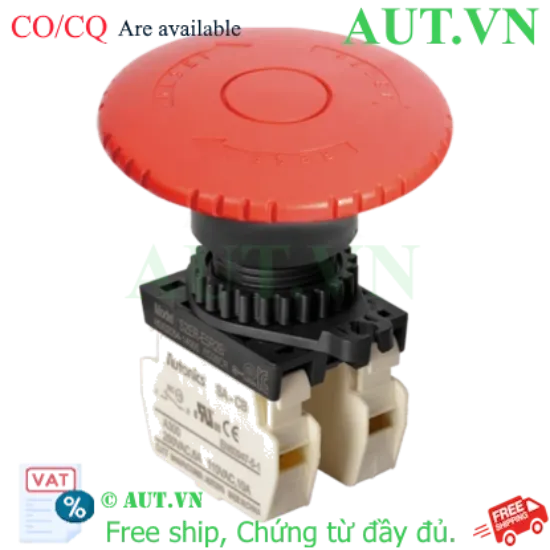 Ảnh của Nút Nhấn Dừng Khẩn Cấp Autonics S2ER-E5R2B | 2NC, Đầu Nấm D60mm, Xoay Reset - AUT VN