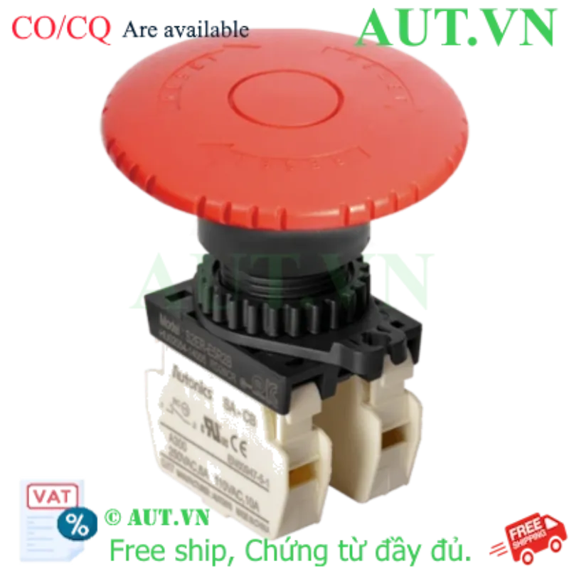 Ảnh của Nút Dừng Khẩn Cấp Autonics S2ER-E5R2B | 2NC, Đầu Nấm D60mm, Xoay Reset