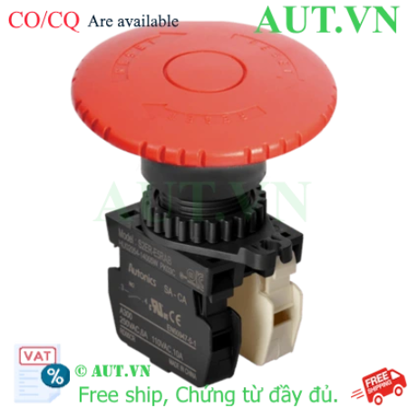 Ảnh của Công tắc nút nhấn Autonics S2ER-E5RAB - Màu Đỏ, 1NO+1NC, Nhấn giữ/Xoay Reset
