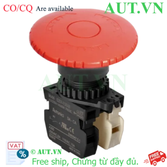 Ảnh của Nút Nhấn Autonics S2ER-E5RAB Màu Đỏ | 1NO+1NC | Nhấn Giữ Xoay Reset