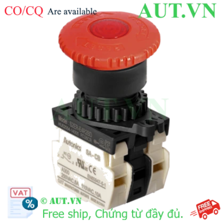 Ảnh của Nút Dừng Khẩn Cấp Autonics S2ER-E4R2BD Ø40mm - 2NC, Đèn LED, Nhấn Khóa Xoay Nhả | AUT VN