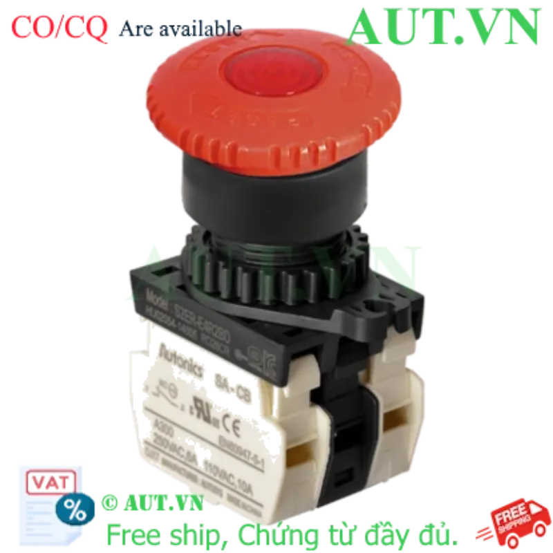 Ảnh của Nút Dừng Khẩn Cấp Autonics S2ER-E4R2BD - 2NC, Đèn LED, Ø40mm