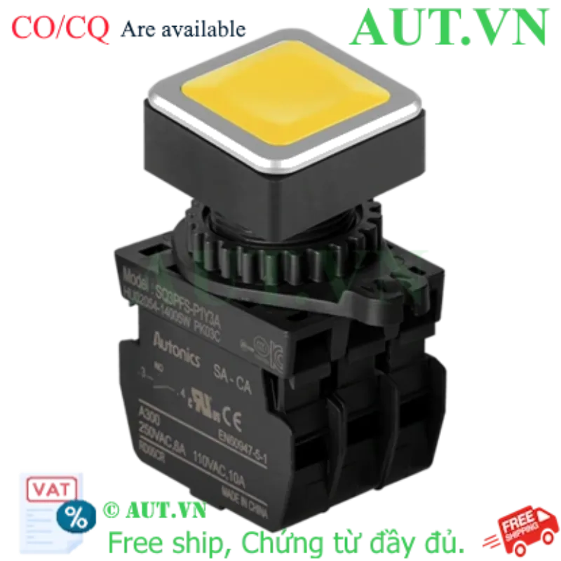 Ảnh của Công tắc nút nhấn Autonics SQ3PFS-P1Y3A