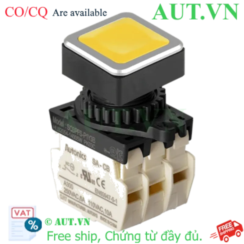 Ảnh của Công tắc nút nhấn Autonics SQ3PFS-P1Y3BM