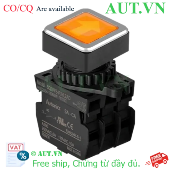 Ảnh của Công tắc nút nhấn Autonics SQ3PFS-P3YL2AD