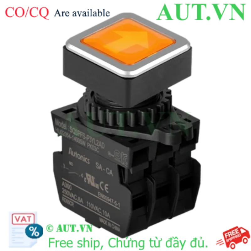 Ảnh của Công tắc nút nhấn Autonics SQ3PFS-P3YL2AD