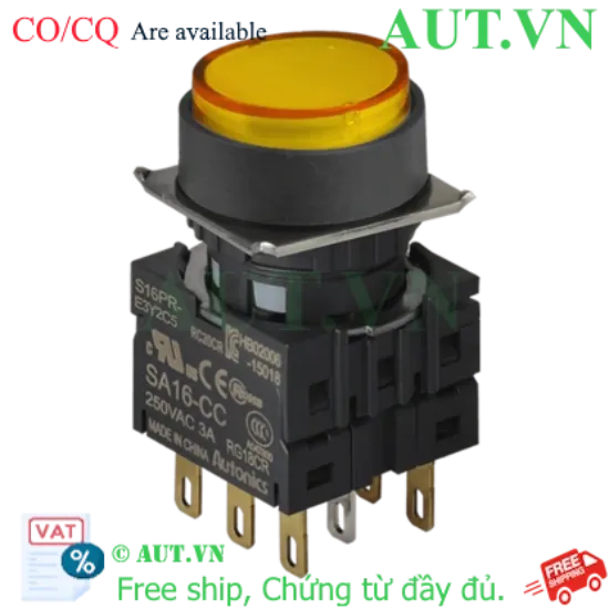 Ảnh của Công tắc nút nhấn Autonics S16PR-E4Y2C12