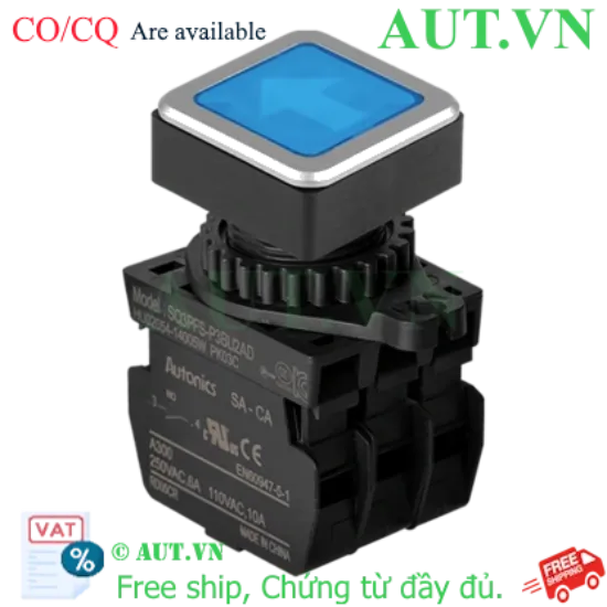 Ảnh của Công tắc nút nhấn Autonics SQ3PFS-P3BU2AL