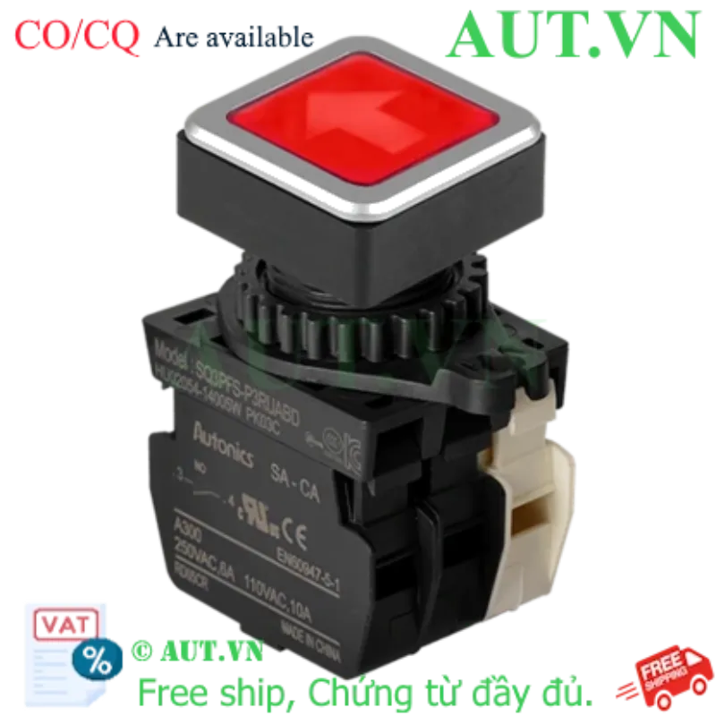 Ảnh của Công tắc nút nhấn Autonics SQ3PFS-P3RUABL