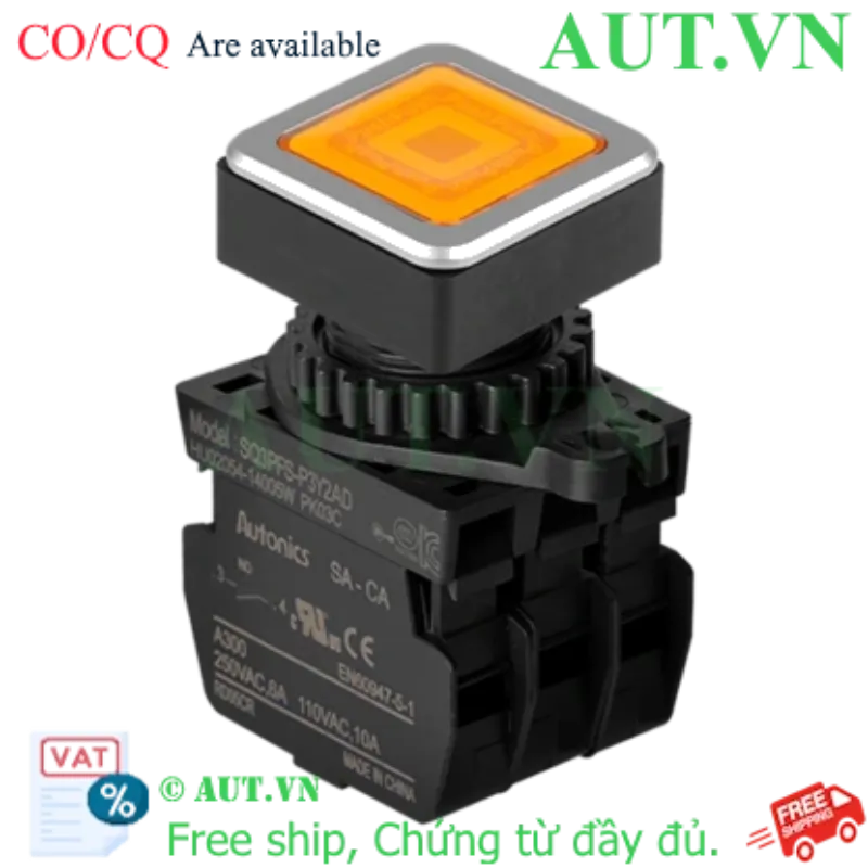 Ảnh của Công tắc nút nhấn Autonics SQ3PFS-P3Y2ALM