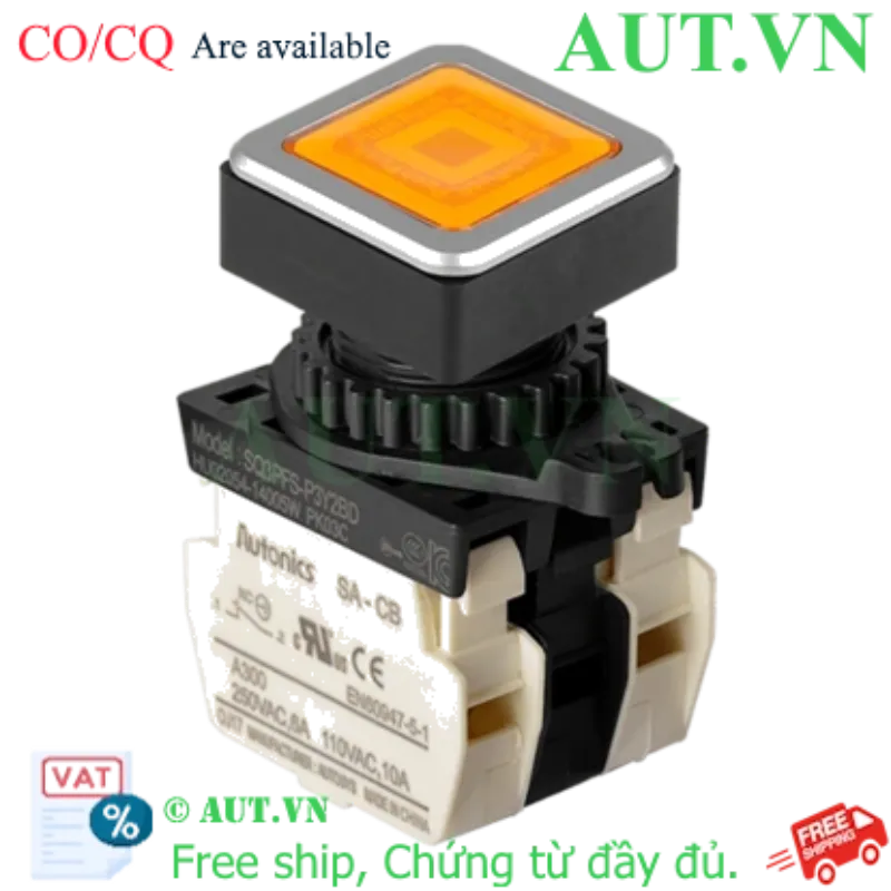 Ảnh của Công tắc nút nhấn Autonics SQ3PFS-P3Y2BL