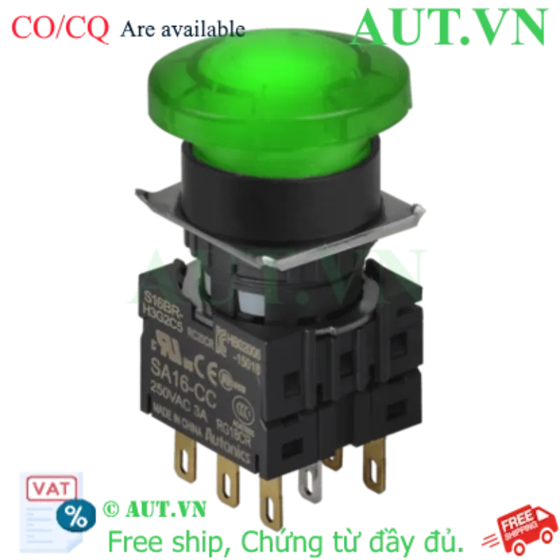 Ảnh của Công tắc nút nhấn Autonics S16BR-H3G2C12