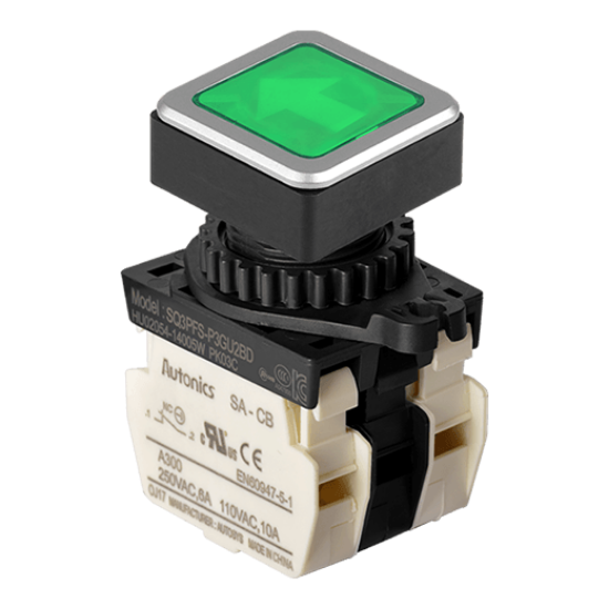 Ảnh của aut.vn Công tắc nút nhấn Autonics SQ3PFS-P3GU2BDM