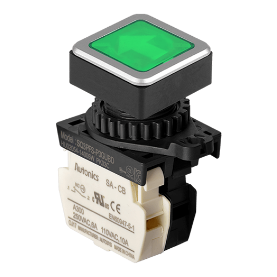 Ảnh của aut.vn Công tắc nút nhấn Autonics SQ3PFS-P3GUBLM