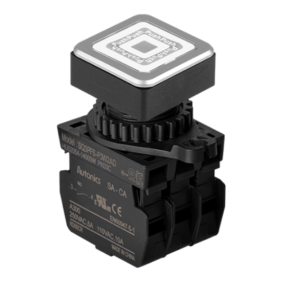 Ảnh của aut.vn Công tắc nút nhấn Autonics SQ3PFS-P3W2ADM