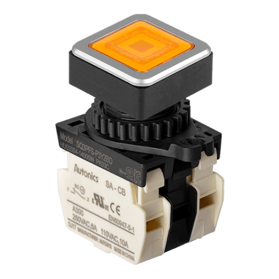 Ảnh của aut.vn Công tắc nút nhấn Autonics SQ3PFS-P3Y2BDM