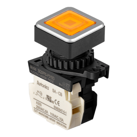 Ảnh của aut.vn Công tắc nút nhấn Autonics SQ3PFS-P3YBLM