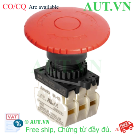 Ảnh của Nút Nhấn Khẩn Cấp Autonics S2ER-E5R3B | 3NC, Màu Đỏ, Nhấn Giữ Xoay Reset