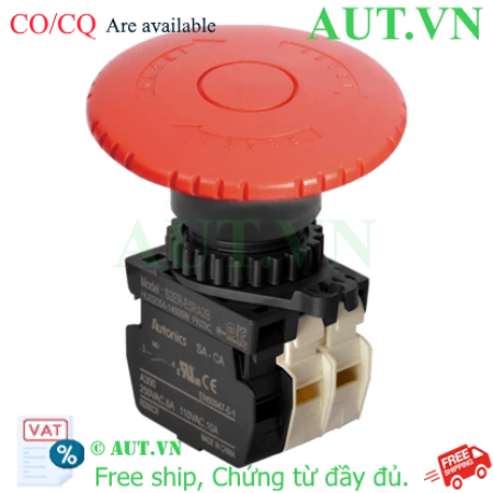 Ảnh của Nút Nhấn Khẩn Cấp Autonics S2ER-E5RA2B - Đỏ, 1NO+2NC, Đầu D60 (Nhấn Giữ/Xoay Reset)