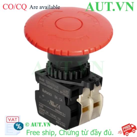 Ảnh của Nút Nhấn Khẩn Cấp Autonics S2ER-E5RA2B | Đầu Nấm D60mm, 1NO+2NC, Xoay Reset