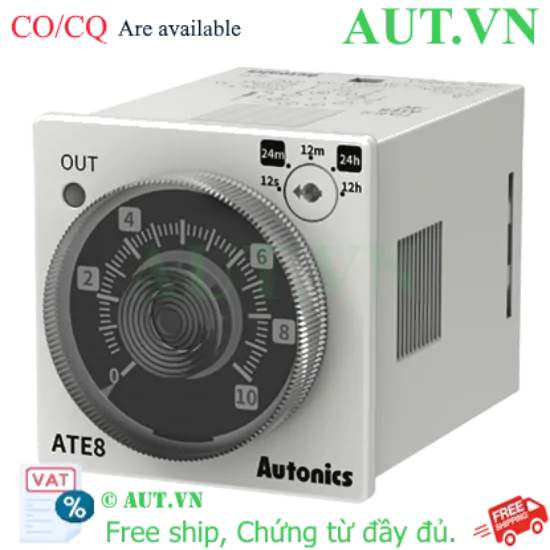 Ảnh của Timer Autonics ATE8-43 | On-Delay, Nguồn Đa Năng 24-240V AC/DC, 8 Chân