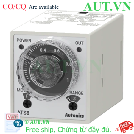 Ảnh của Timer Autonics ATS8-11 12VDC | 8 Chân | Đa Chế Độ Flicker, ON Delay