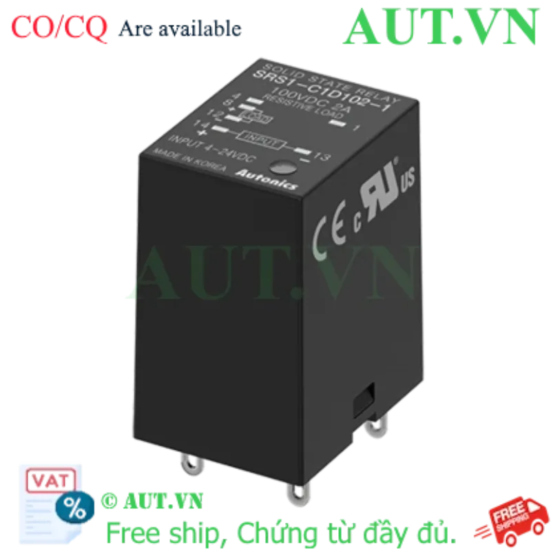Ảnh của Relay Bán Dẫn Autonics SRS1-C1D102-1 | 2A, 5-100VDC, Zero Cross - Siêu Bền