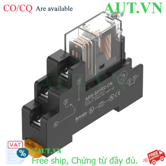 Ảnh của Cầu đấu dây Autonics ABS-S01R2-CN (Đế Relay cho Omron G2R-1-S24VDC)