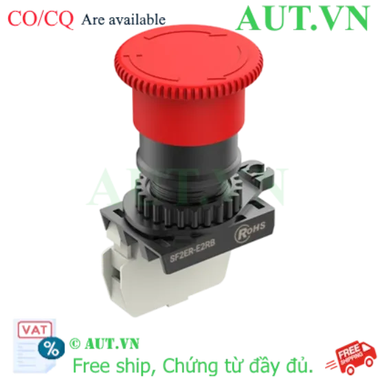 Ảnh của Nút Nhấn Dừng Khẩn Cấp Autonics SF2ER-E2RB | 1NC, Đầu Nấm 40mm, Chống Nước IP65