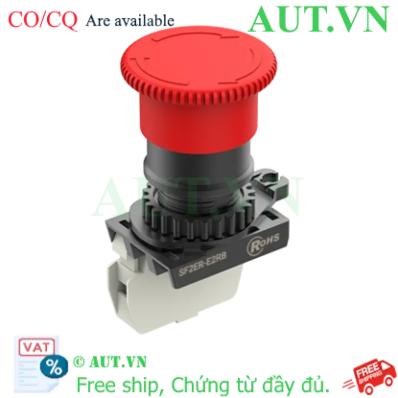 Ảnh của Nút Nhấn Dừng Khẩn Cấp Autonics SF2ER-E2RB | 1NC, Đầu Nấm 40mm, IP65