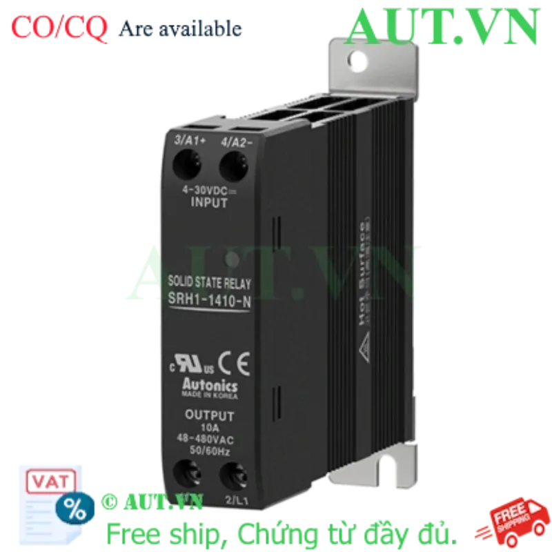 Ảnh của Relay Bán Dẫn Autonics SRH1-1410-N | 10A, Zero-Cross, Chống Nhiễu Cao