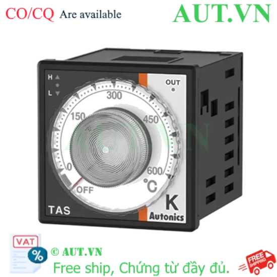 Ảnh của Đồng hồ nhiệt Autonics TAS-B4SK6C | Ngõ ra SSR, Cảm biến Type K, 48x48mm