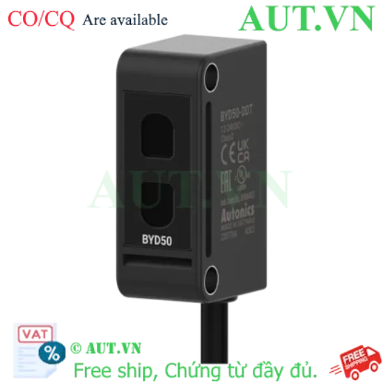 Ảnh của Cảm biến quang Autonics BYD50-DDT | Công nghệ BGS, 10-50mm, Ngõ ra NPN