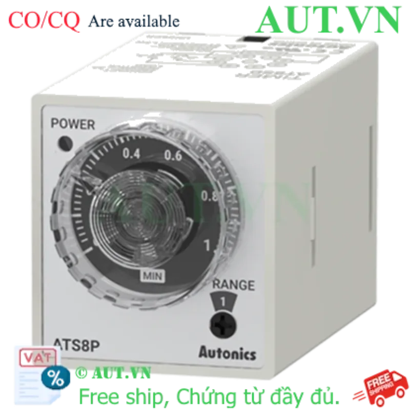Ảnh của Timer Autonics ATS8P-2M | Trễ Tắt (Off-Delay) 24VAC/VDC | 8 Chân Chính Hãng AUT VN