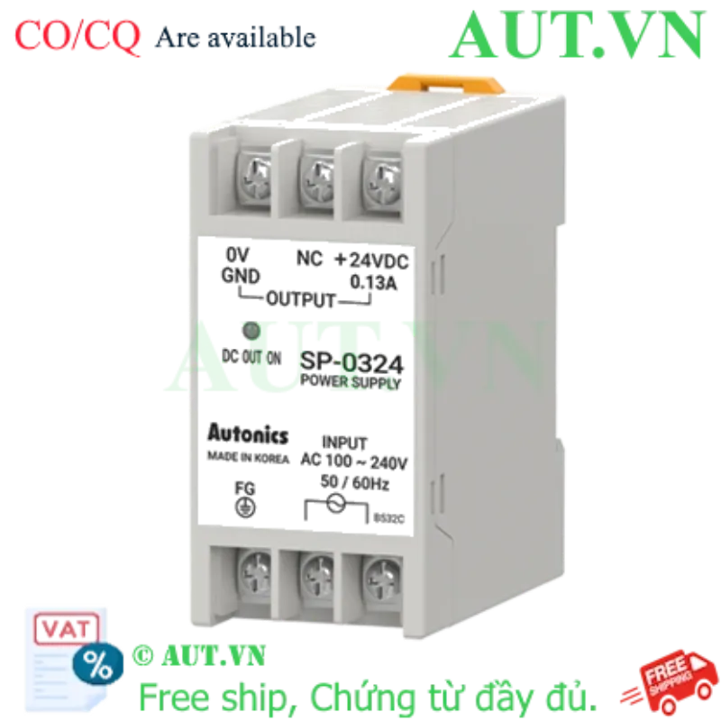 Ảnh của Bộ Nguồn Xung Autonics SP-0324 | 24VDC 3W | Siêu Nhỏ Gọn, Lắp Ray DIN