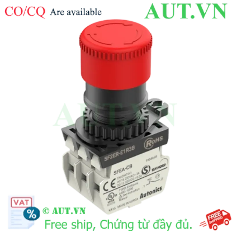 Ảnh của Công tắc an toàn Autonics SF2ER-E1R3B - 3NC, Nhấn giữ/Xoay Reset