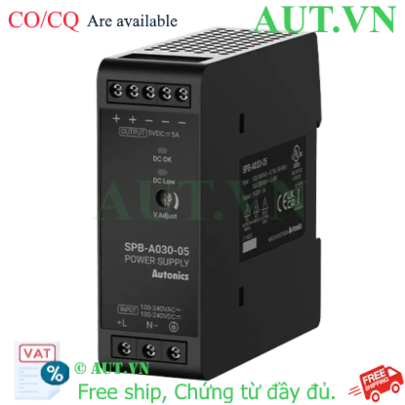 Ảnh của Bộ Nguồn Xung Autonics SPB-A030-12 (12V-30W) Siêu Mỏng, Lắp Ray DIN | AUT VN