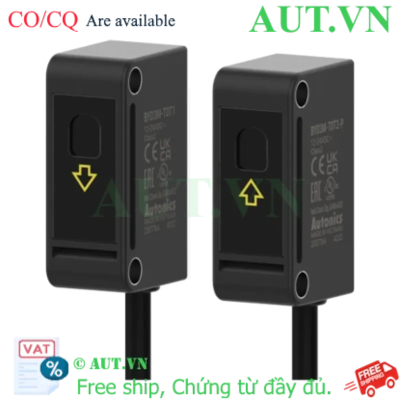 Ảnh của Cảm biến quang Autonics BYD3M-TDT-P | Thu phát 3m, PNP, 1ms