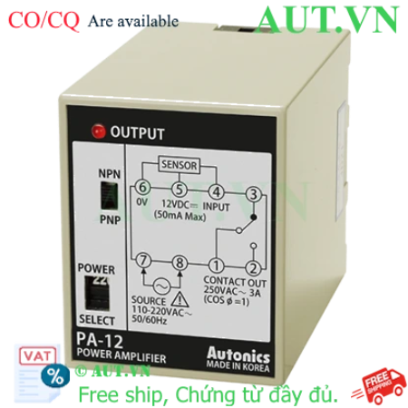 Ảnh của Bộ Điều Khiển Cảm Biến Autonics PA-12 - NPN/PNP, Ngõ Ra Relay, Nguồn 12VDC - AUT VN